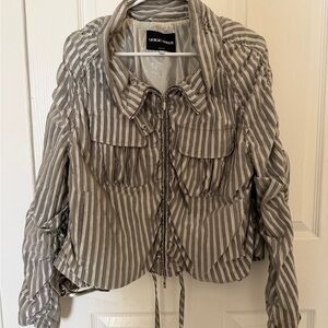 Rare Vintage Giorgio Armani Women's Striped Jacket